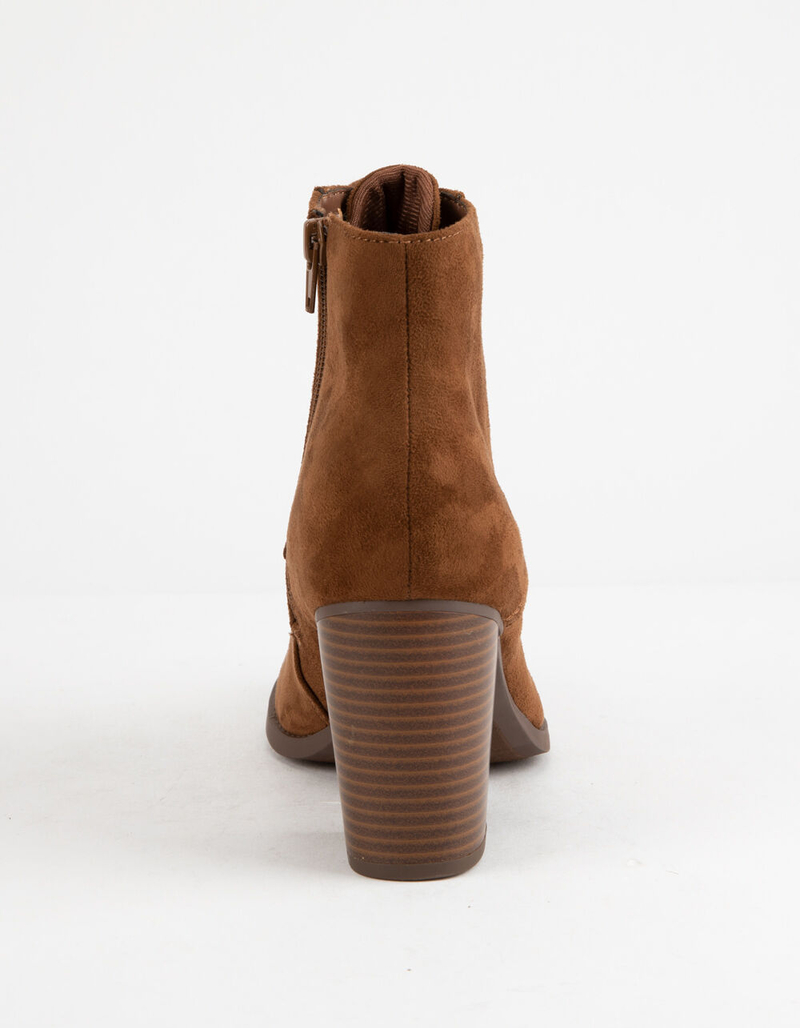 SODA Lurk Chestnut Womens Heeled Booties image number 3