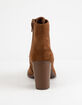 SODA Lurk Chestnut Womens Heeled Booties image number 4
