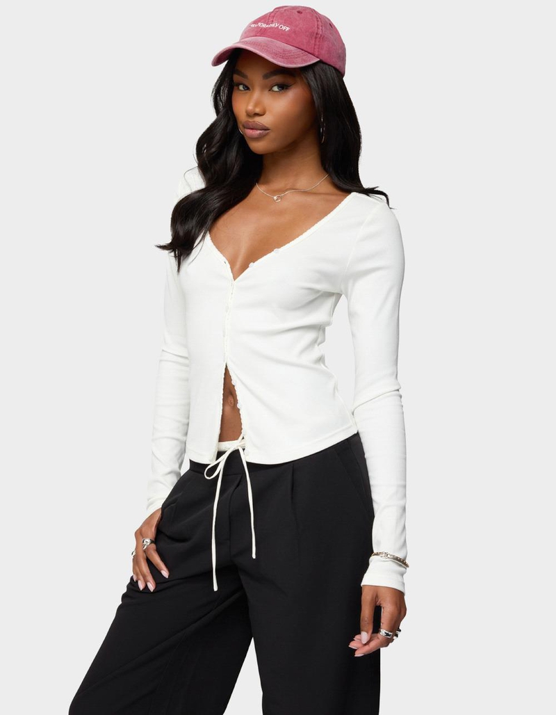 EDIKTED Tanya Button Up Cardigan image number 1