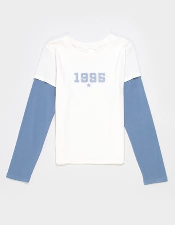 FULL TILT 1995 Star Girls Long Sleeve 2fer Tee  Primary Image
