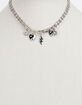 FULL TILT Rhinestone Sun Yin Yang Bolt Choker image number 2