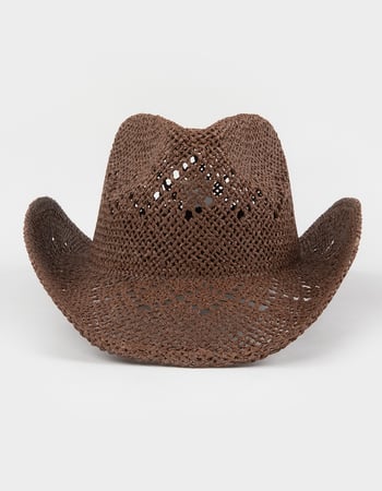 Straw Womens Cowboy Hat Alternative Image