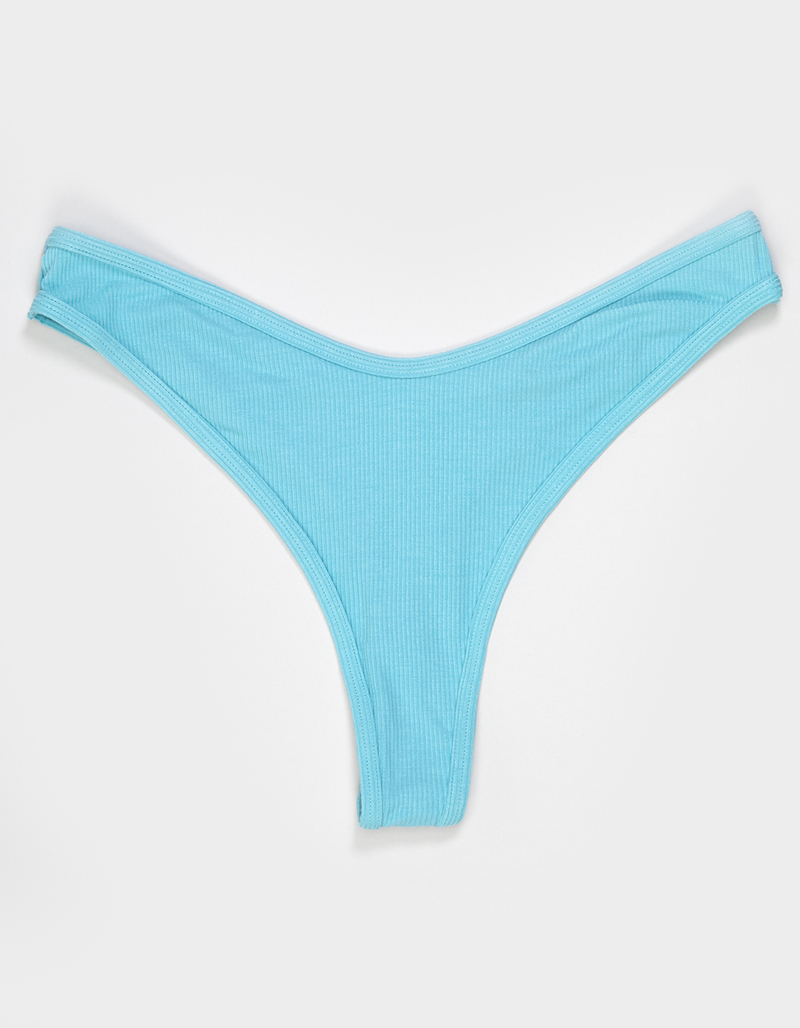 FULL TILT High Leg Rib Thong image number 0