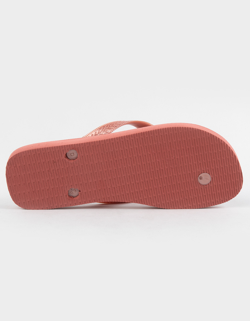 HAVAIANAS Top Logo Metallic Womens Flip Flops image number 3