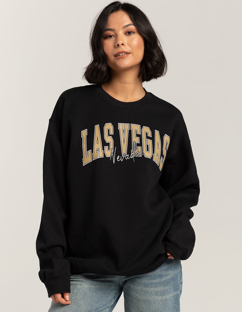 LAS VEGAS Nevada Script Unisex Crewneck Sweatshirt image number 2