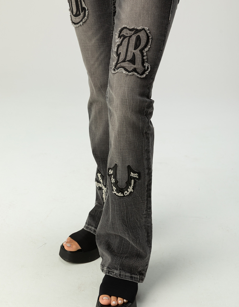 TRUE RELIGION Becca Mid Rise Applique Womens Bootcut Jeans image number 4