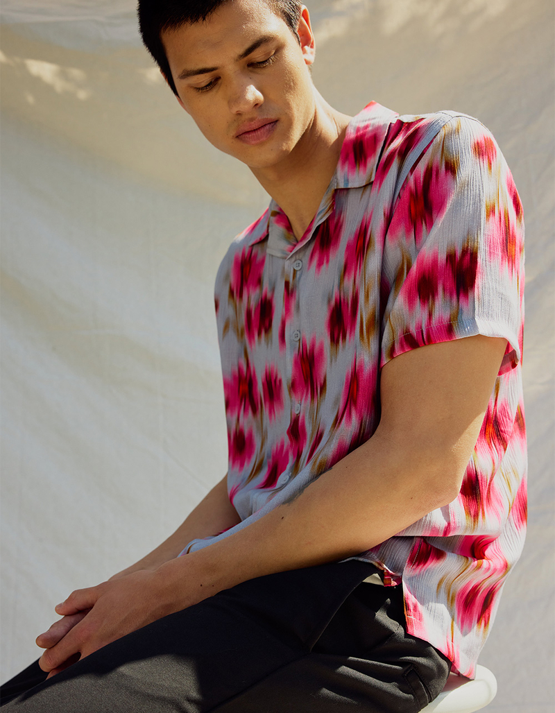 RSQ Mens Textured Floral Shirt image number 0