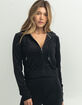 JUICY COUTURE Embellished Velour Zip up Hoodie image number 1