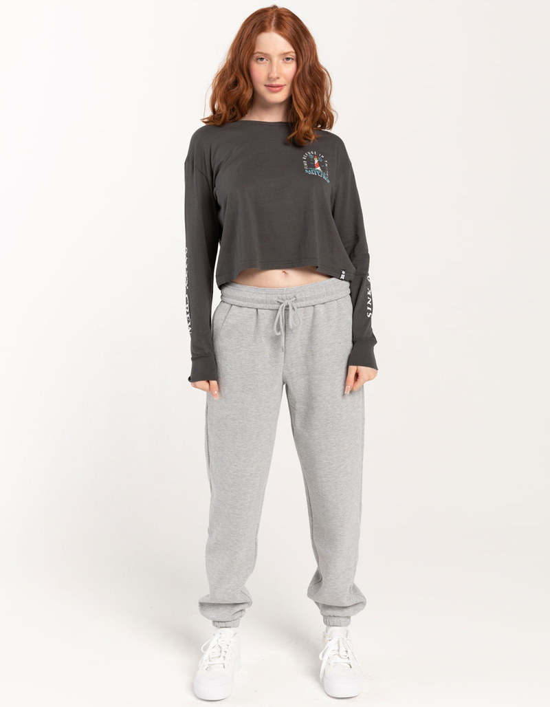 SALTY CREW Outer Banks Womens Long Sleeve Crop Tee image number 3