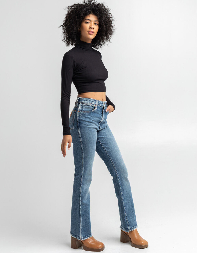 FULL TILT Essentials Womens Crop Turtleneck image number 3