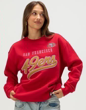 SAN FRANCISCO 49ERS Script Womens Crewneck Sweatshirt Primary Image