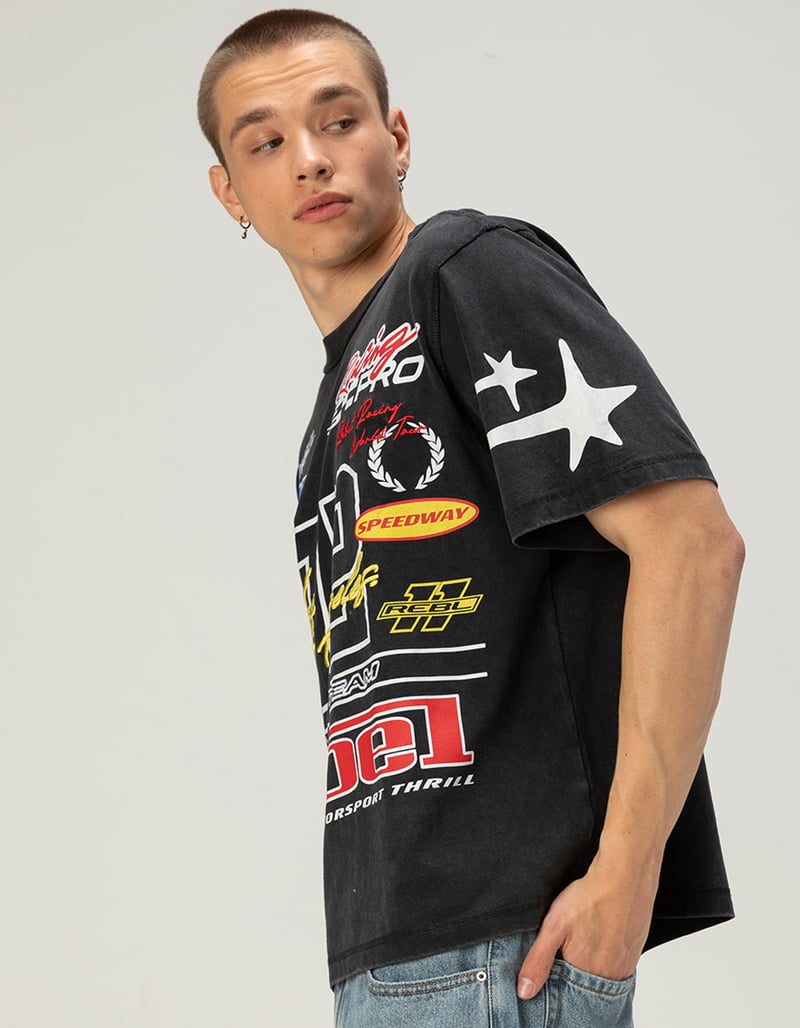 RSQ Mens Moto Boxy Tee image number 2