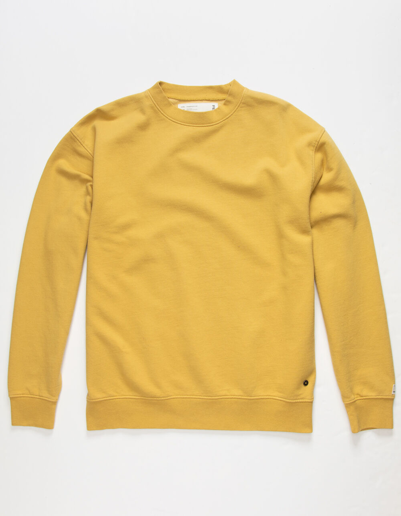 RSQ Premium Mens Pale Yellow Crewneck Sweatshirt image number 1