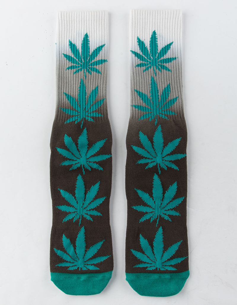 HUF Plantlife Gradient Dye Deep Jungle Mens Crew Socks image number 0