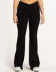 TILLYS Crossover Waist Womens Flare Leggings image number 2