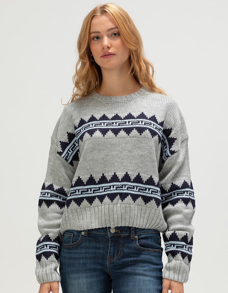 RSQ Womens Geometric Pullover Sweater image number 0