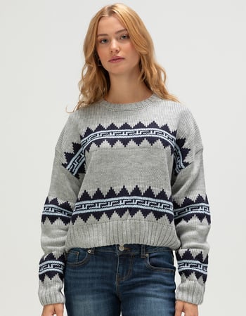 RSQ Womens Geometric Pullover Sweater Primary Image