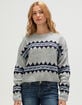 RSQ Womens Geometric Pullover Sweater image number 1