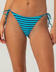 DAMSEL Hilo Texture Reversible Tie Side Cheeky Bikini Bottoms image number 2