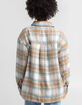 LOVE TREE Womens Plaid Shacket image number 3