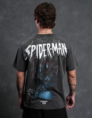 CVLA x Marvel Spider-Man Web Of The City Mens Boxy Tee Primary Image