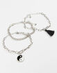 FULL TILT 3 Pack Chunky Chain Yin Yang Bracelet Set image number 1