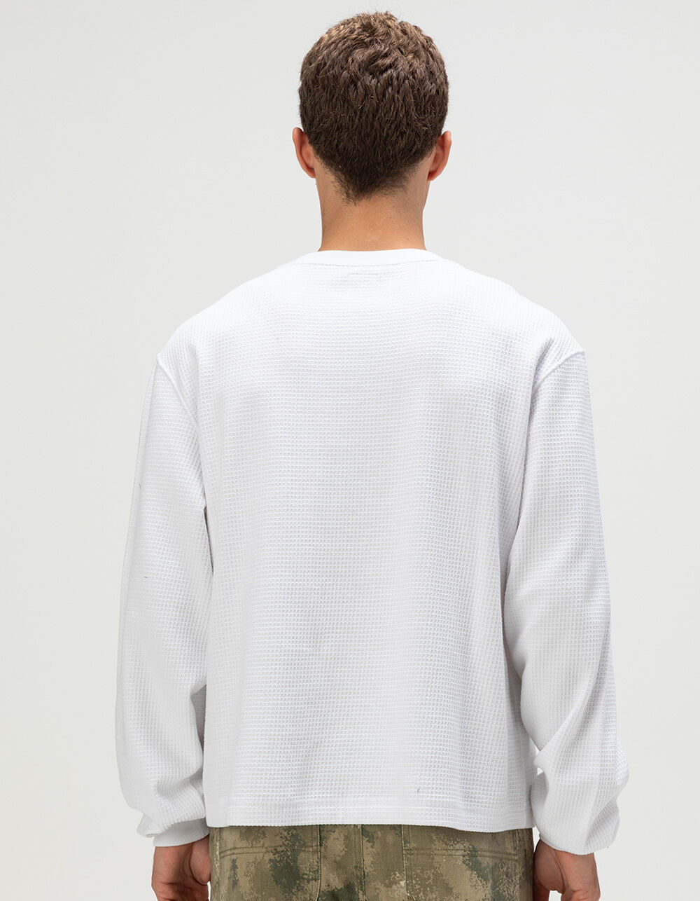 RSQ Mens Washed Boxy Thermal - WHITE | Tillys