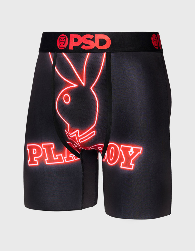 PSD Neon Playboy Mens Boxer Briefs image number 1
