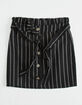 WHITE FAWN Stripe Button Front Girls Skirt image number 3