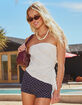 FULL TILT Womens Lace Long Cinch Tube Top image number 1
