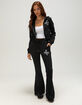 TRUE RELIGION Cross Crystal Womens Shrunken Zip-Up Hoodie image number 4