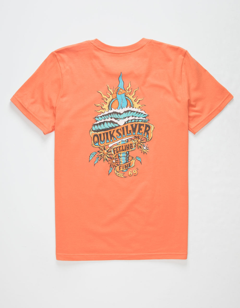 QUIKSILVER Tattered Orange Boys T-Shirt image number 0