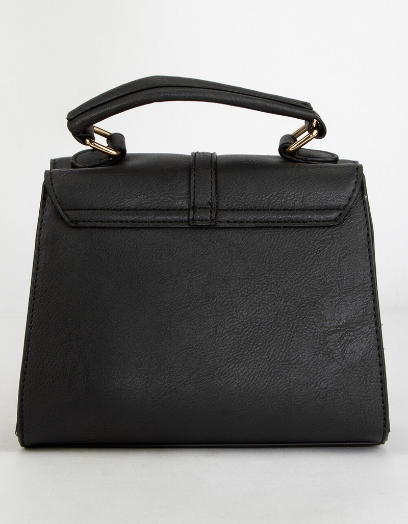 VIOLET RAY Structured Black Crossbody Bag image number 2