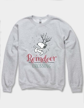 PEANUTS Reindeer Crossing Unisex Crewneck Sweatshirt Primary Image