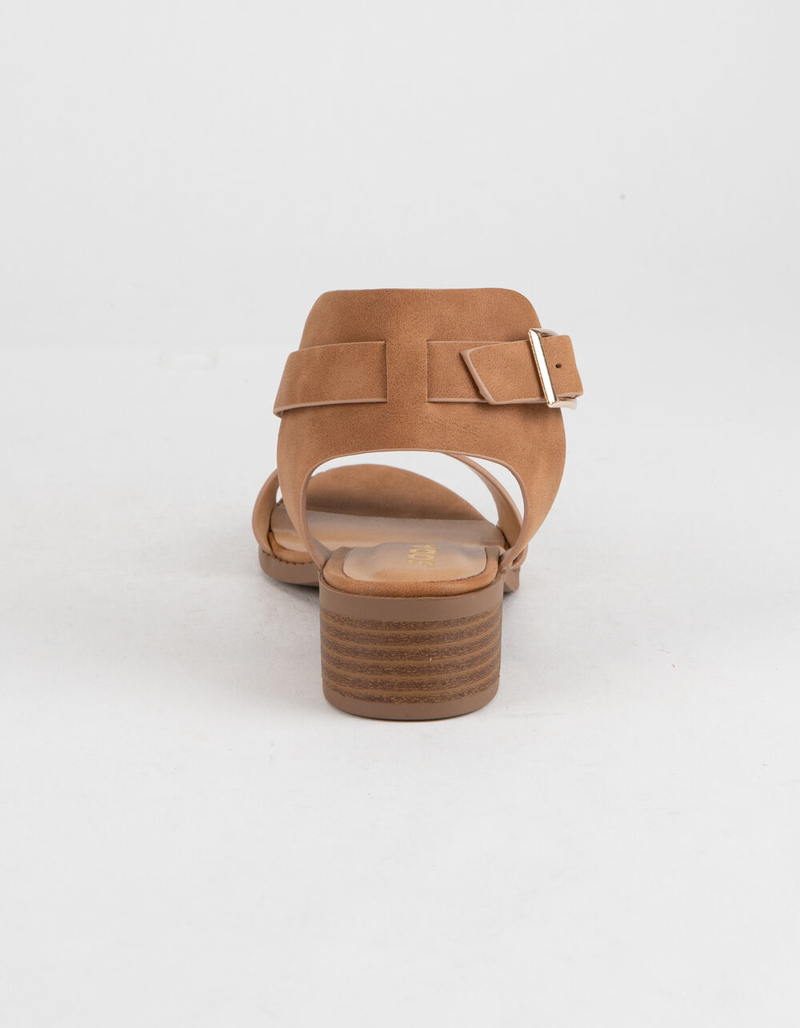 SODA Tan Girls Heeled Sandals image number 3