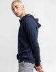 RSQ Mens Navy 1/4 Zip Hoodie image number 3