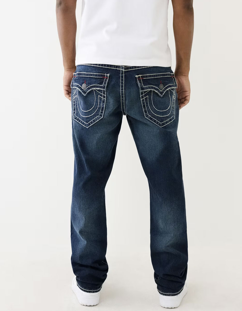 TRUE RELIGION Ricky Big T Flap Mens Relaxed Straight Jeans image number 3