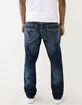 TRUE RELIGION Ricky Big T Flap Mens Relaxed Straight Jeans image number 4
