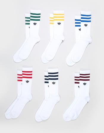ADIDAS Originals Roller 6 Pack Crew Socks Primary Image