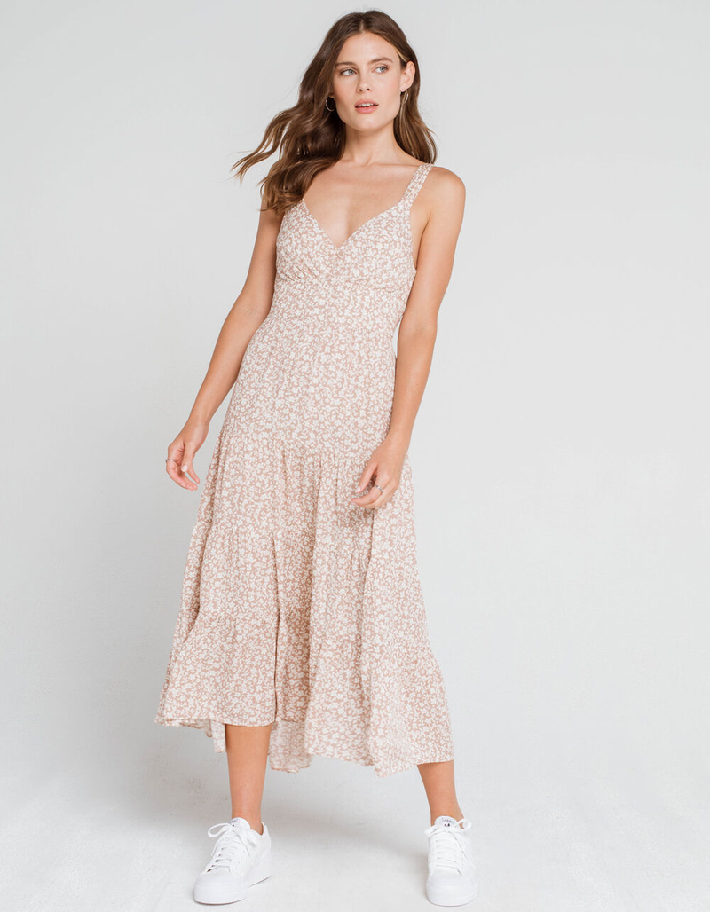 WEST OF MELROSE Pretty In Pink Tie Back Midi Dress image number 0