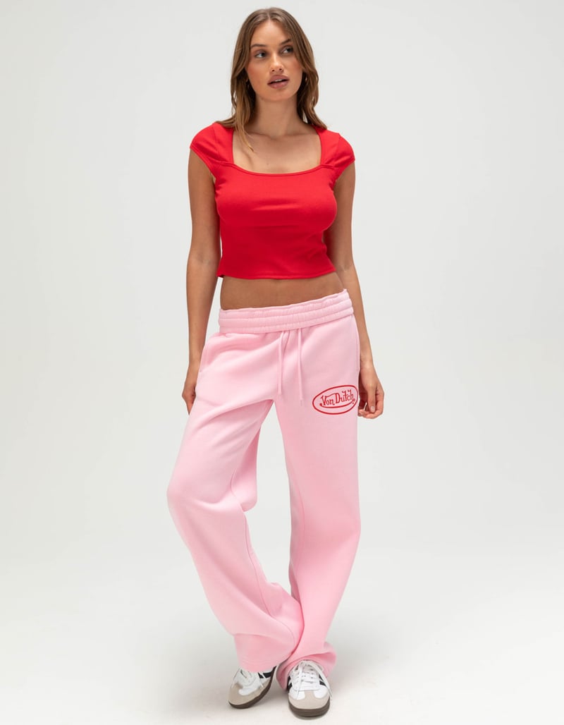 HEART & HIPS Square Neck Cap Sleeve Womens Top image number 1