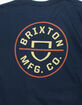 BRIXTON Crest II Mens Tee image number 3