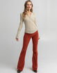 FREE PEOPLE Pull On Corduroy Womens Flare Pants image number 1