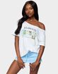 EDIKTED Hawaiian Babe Off Shoulder Tee image number 2