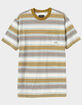 DARK SEAS Faded Mens Stripe Pocket Tee image number 1