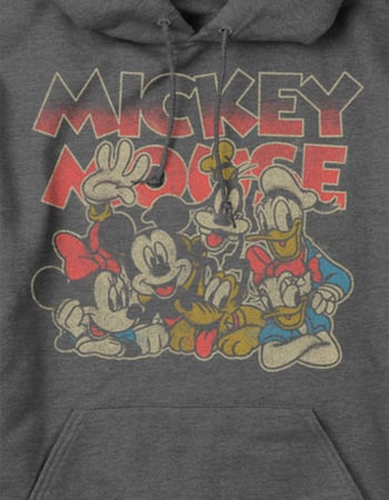 DISNEY Vintage Mickey Crew Unisex Hoodie Alternative Image