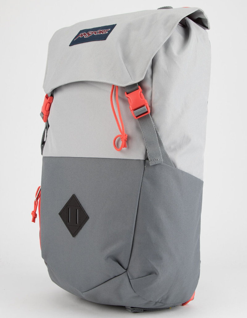 JANSPORT Pike Bayonet Grey & Orange Backpack image number 1
