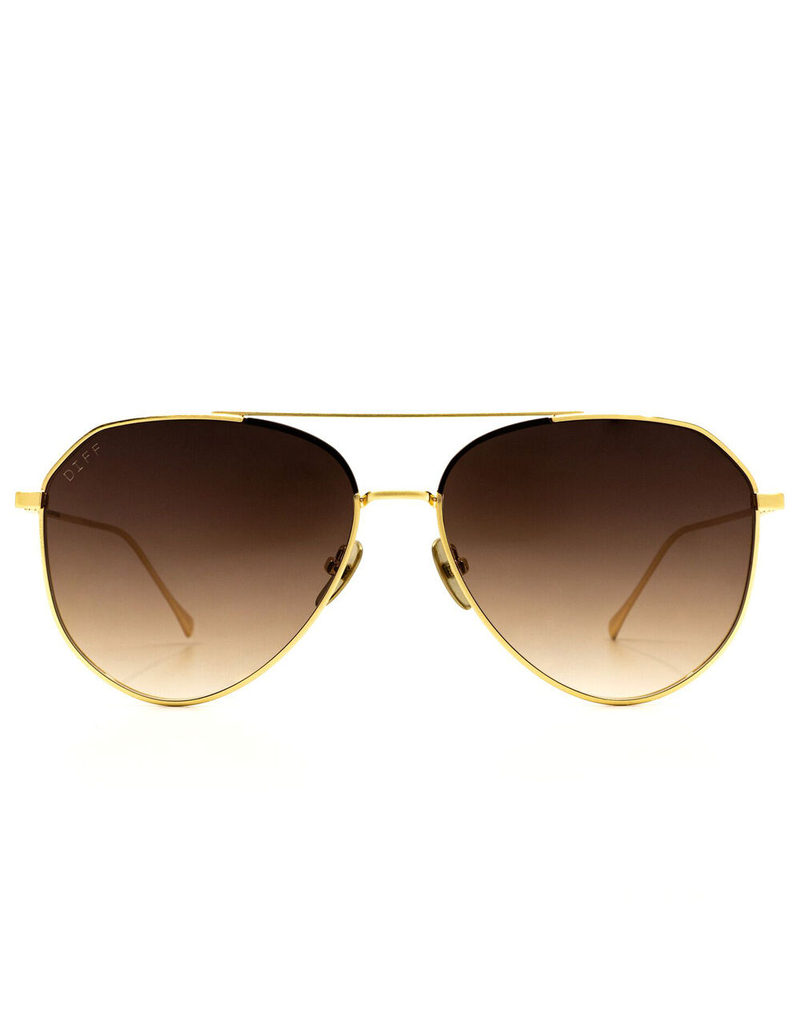 DIFF EYEWEAR Brooks Gold & Brown Gradient Sunglasses image number 0