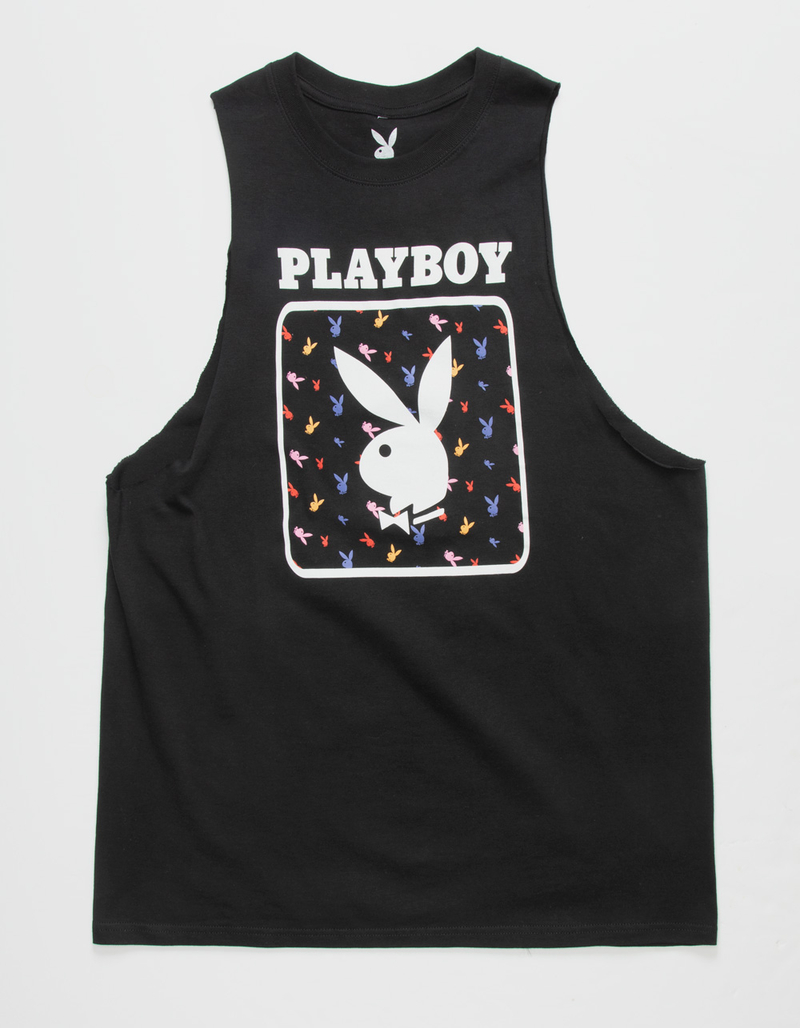 PLAYBOY Logo Fill Mens Tank Top BLACK Tillys