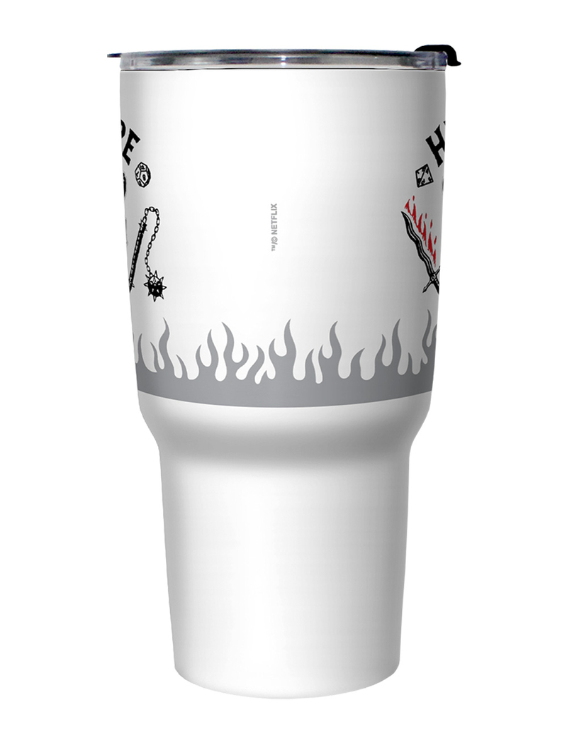 STRANGER THINGS 27 oz Hellfire Logo Flame Travel Mug image number 1